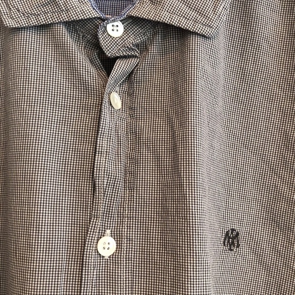 Maviamerika button down dress shirt men’s XXL Black and grey plaid pattern - Picture 4 of 7